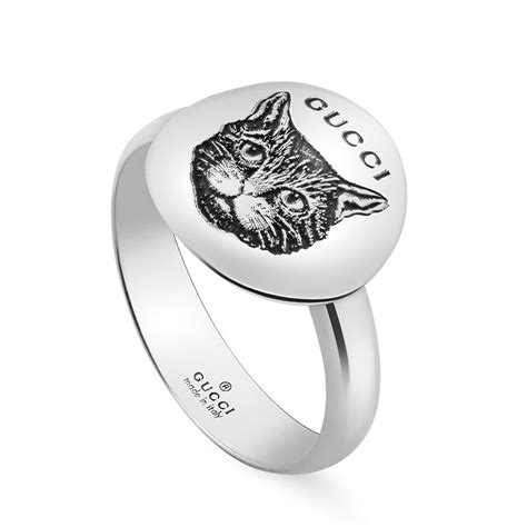 gucci angry cat ring|Gucci blind for love ring.